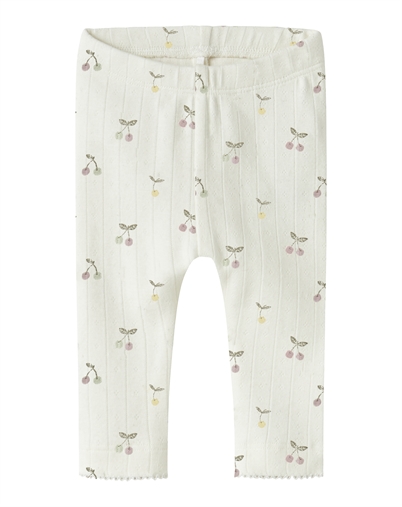 Name It - NBFFicherry Leggings -  Cloud Dancer 